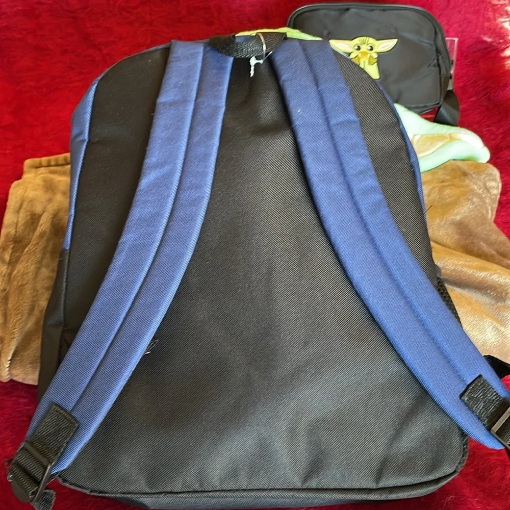 YODA BACKPACK, BELT BAG, and HOODED YODA BLANKET 3 Piece bundle